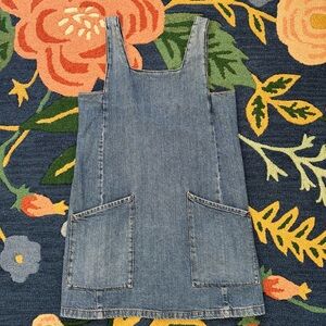 Topshop Moto Denim Pinafore Dress | Size 6